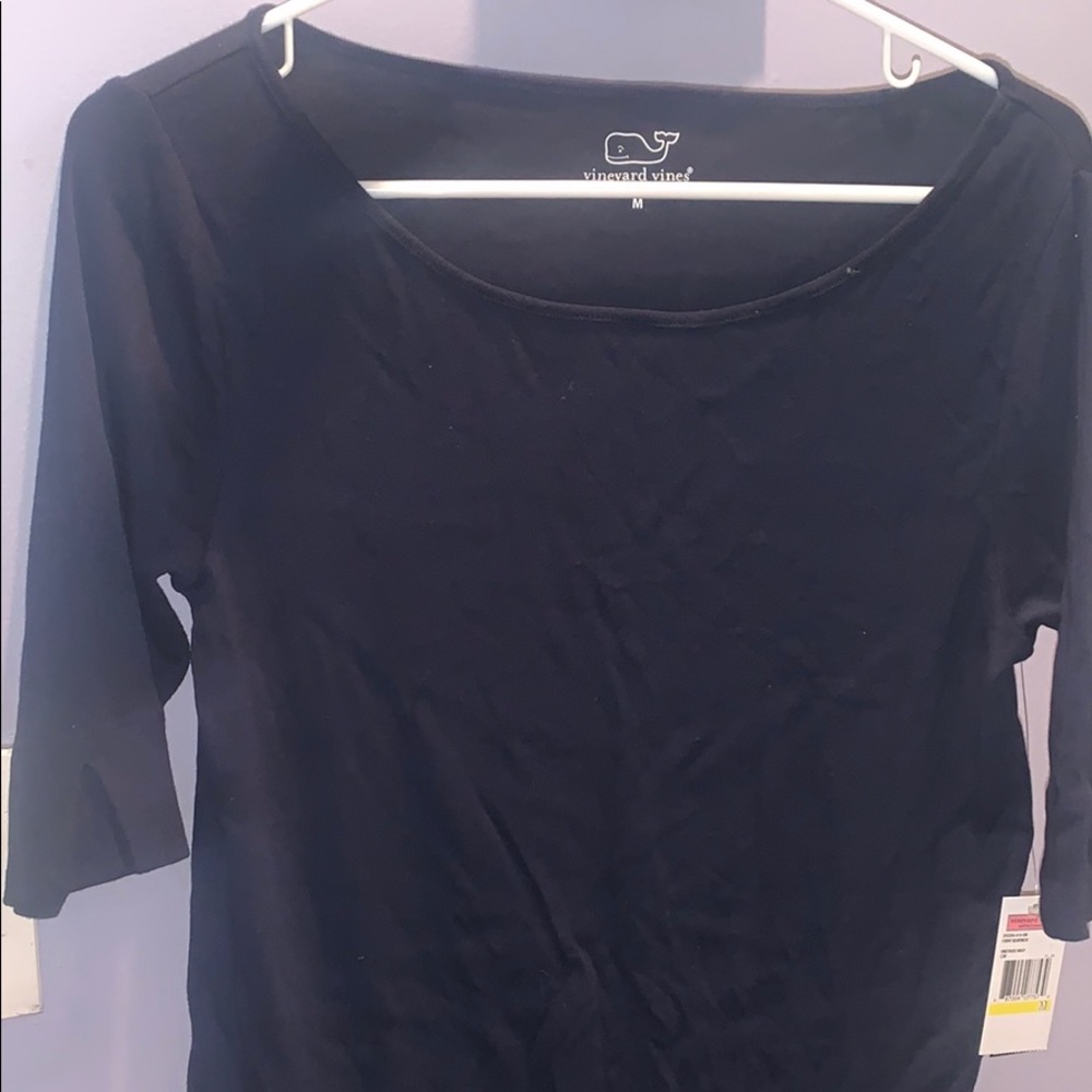 Vineyard Vines Boatneck Quarter Length Tee